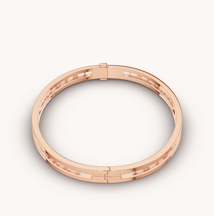 [⭐Shinejoy]ZERO 1 SPIRAL LOGO PINK GOLD BRACELET