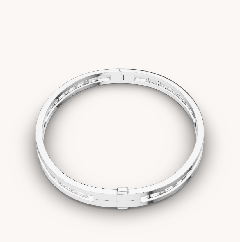 [⭐Shinejoy]ZERO 1 SPIRAL LOGO SILVER BRACELET