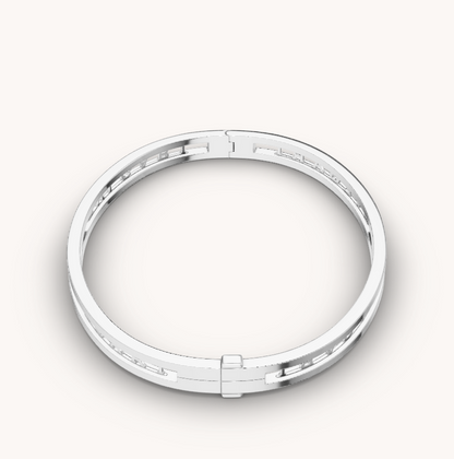 [⭐Shinejoy]ZERO 1 SPIRAL LOGO SILVER BRACELET