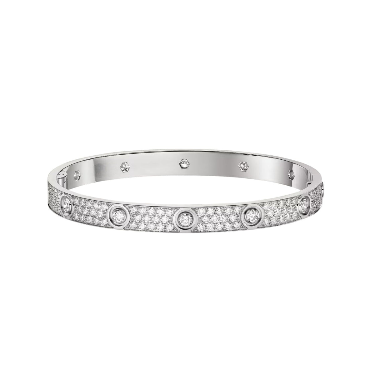 [⭐Shinejoy]LOVE BRACELET 6.1MM DIAMOND-PAVED 10 BIG DIAMONDS