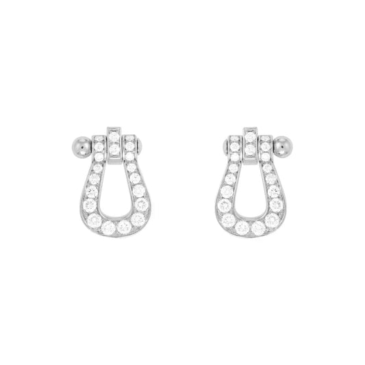 [⭐Shinejoy]FORCE 10 FULL DIAMOND STUD EARRINGS MINI MODEL