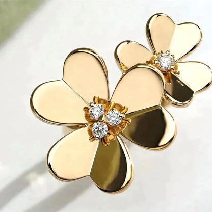 [⭐Shinejoy]CLOVER COMOS GOLD DIAMOND RING