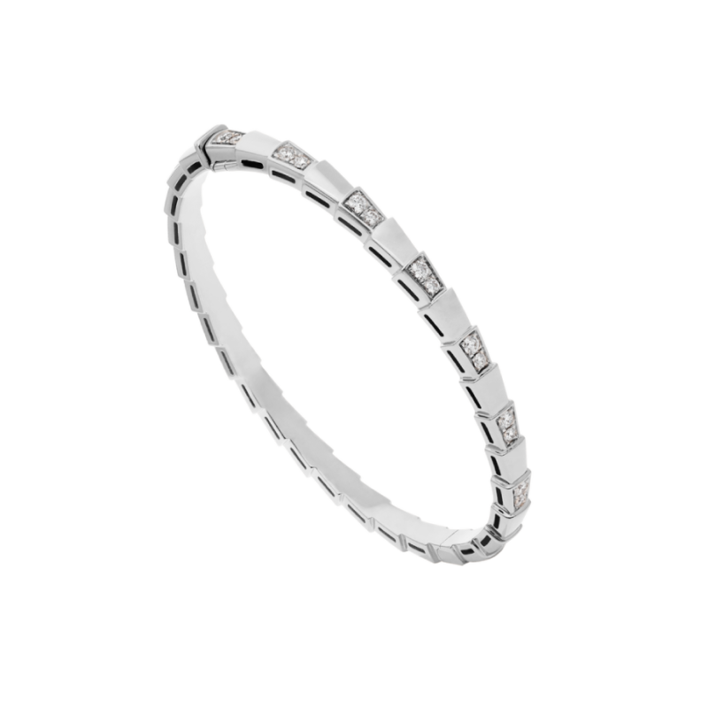 [⭐Shinejoy]SERPENTI BRACELET SILVER DIAMOND