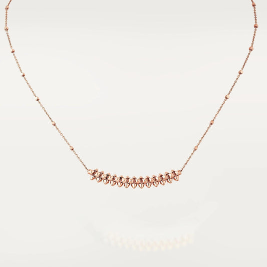 [⭐Shinejoy]CLASH PINK GOLD NECKLACE