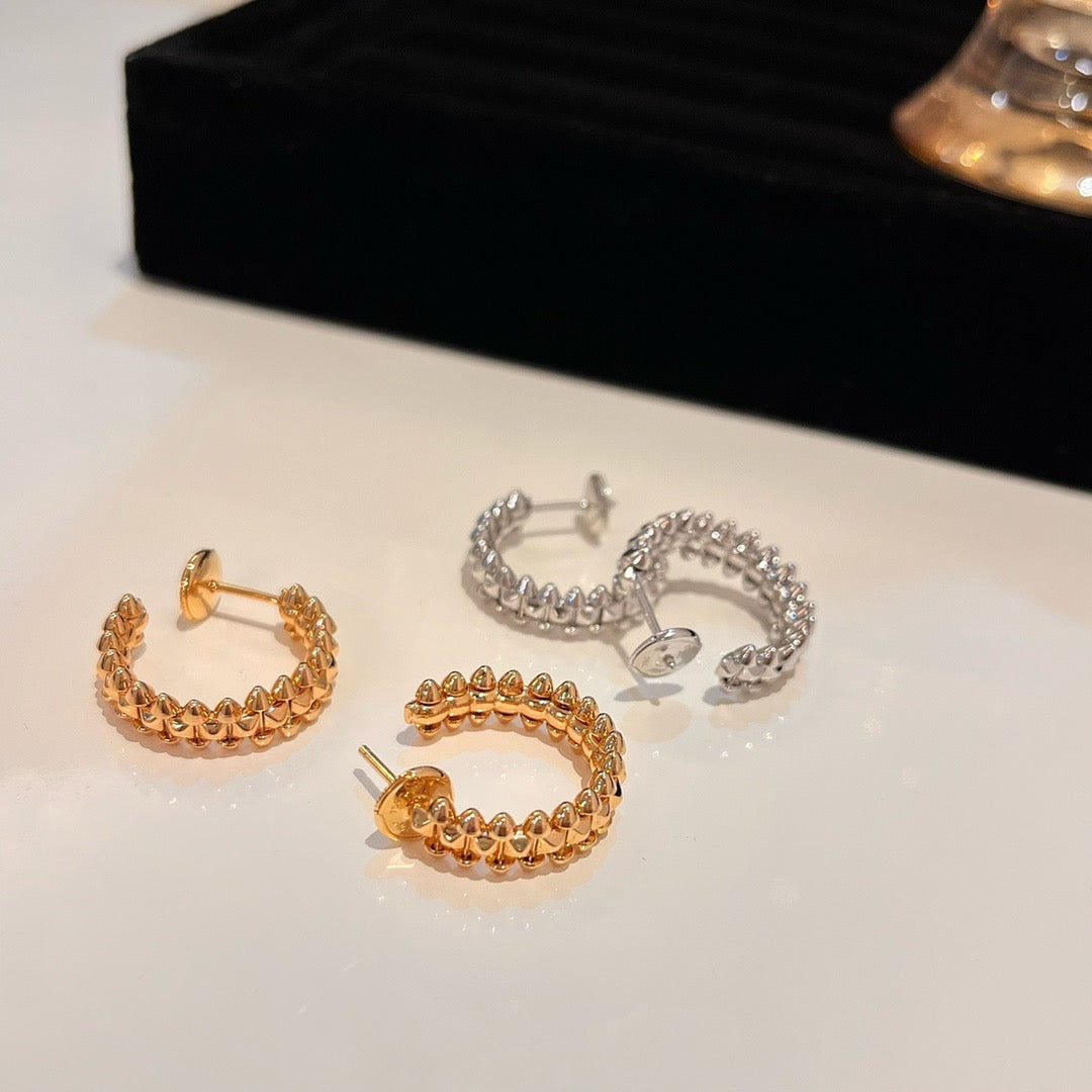 [⭐Shinejoy]CLASH SMALL HOOP EARRINGS