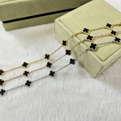 [⭐Shinejoy]CLOVER 6 MOTIF  ONYXS BRACELET
