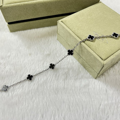 [⭐Shinejoy]CLOVER 6 MOTIF  ONYXS BRACELET