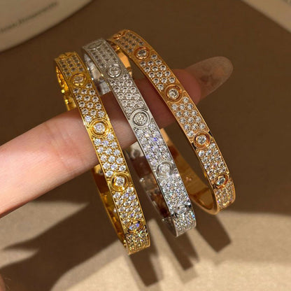 [⭐Shinejoy]LOVE BRACELET 6.1MM DIAMOND-PAVED 10 BIG DIAMONDS