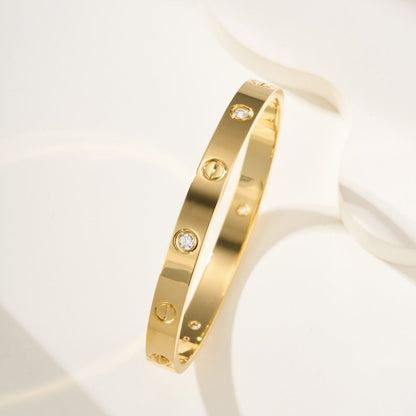 [⭐Shinejoy]LOVE BRACELET 6.1MM 4 DIAMONDS