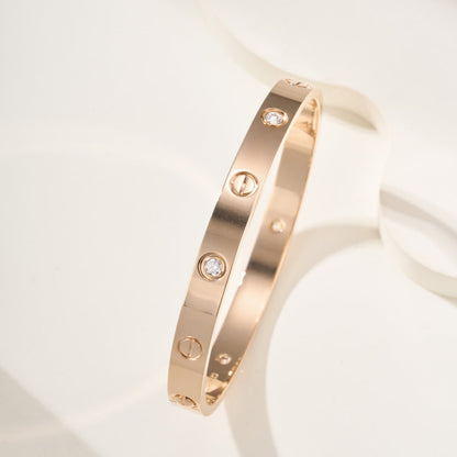 [⭐Shinejoy]LOVE BRACELET 6.1MM 4 DIAMONDS