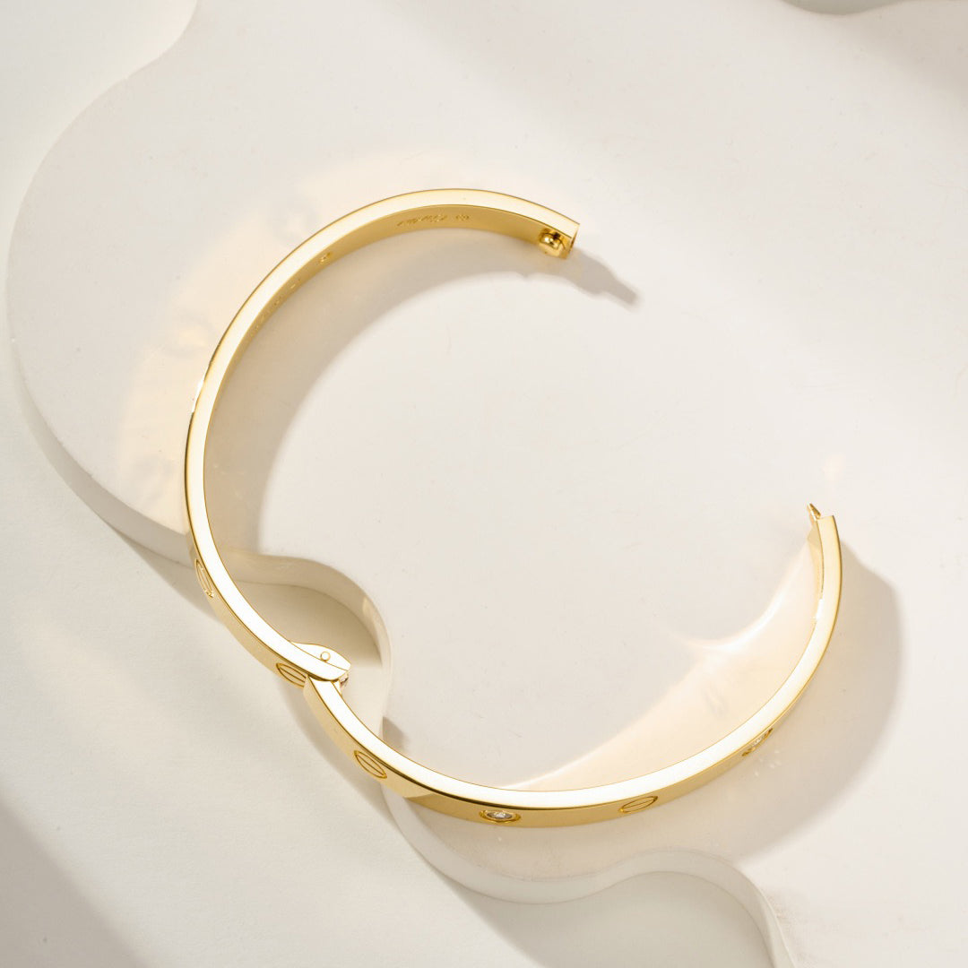 [⭐Shinejoy]LOVE BRACELET 6.1MM 4 DIAMONDS