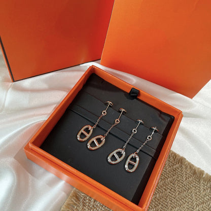 [⭐Shinejoy]CHAINE TASSEL EARRINGS