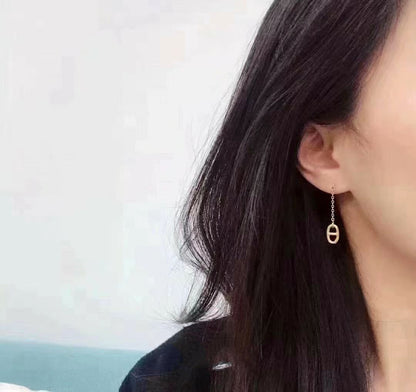 [⭐Shinejoy]CHAINE TASSEL EARRINGS