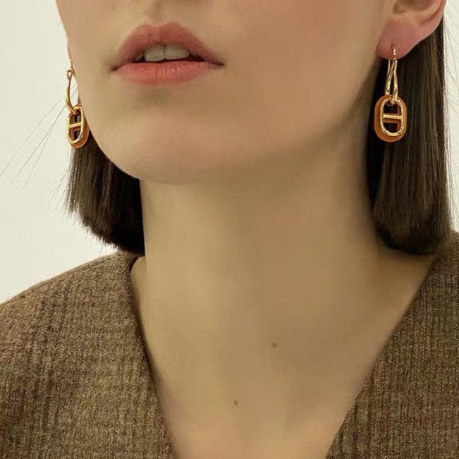 [⭐Shinejoy]HM O'MAILLON GOLD EARRINGS