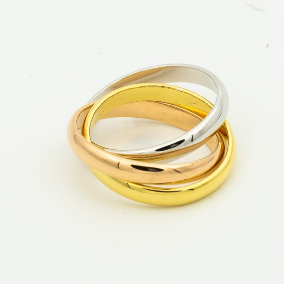 [⭐Shinejoy Jewelry]TRINITY RING GOLD PINK GOLD SILVER