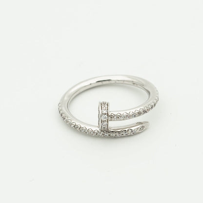 [⭐Shinejoy]JUSTE RING 1.8MM SILVER DIAMONDS