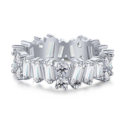 [Shinejoy Jewelry]Delicate Multi Shape Tennis Ring