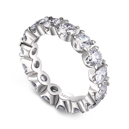 [Shinejoy Jewelry]Eternity Round Cut Tennis Ring