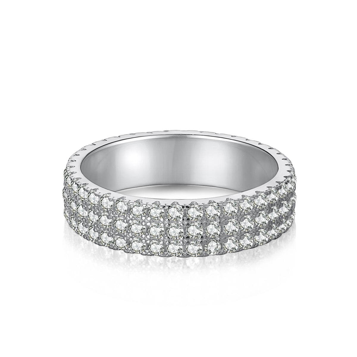 [Shinejoy Jewelry]Dainty Round Cut Tennis Ring