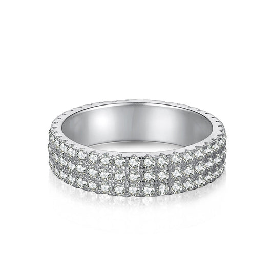 [Shinejoy Jewelry]Dainty Round Cut Tennis Ring