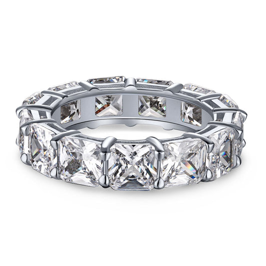 [Shinejoy Jewelry]Elegant Princess Cut Tennis Ring