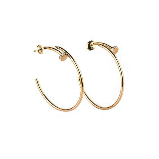 [⭐Shinejoy]JUSTE EARRINGS GOLD DIAMONDS 1.8MM
