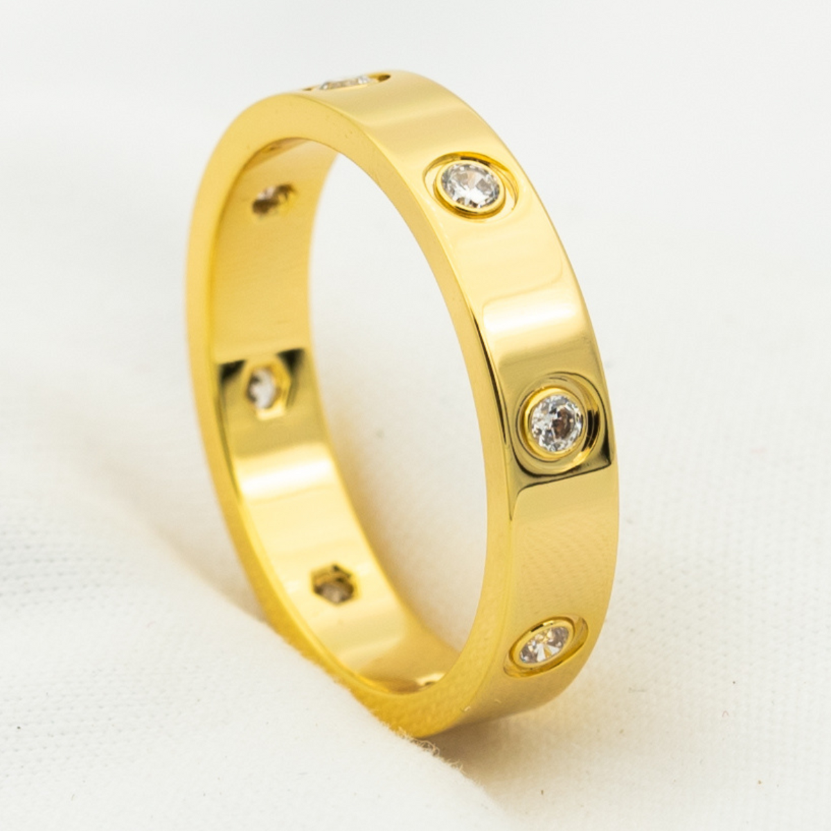 [⭐Shinejoy]LOVE RING 3.6MM 8 DIAMONDS