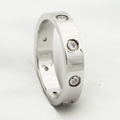 [⭐Shinejoy]LOVE RING 3.6MM 8 DIAMONDS
