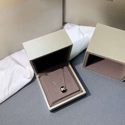[⭐Shinejoy]JEUX DE PINK GOLD DIAMOND NECKLACE