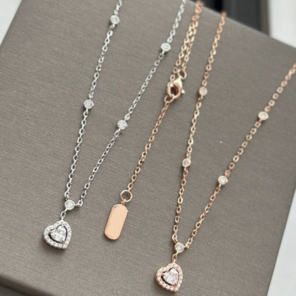 [⭐Shinejoy]JOY HEART DIAMOND NECKLACE