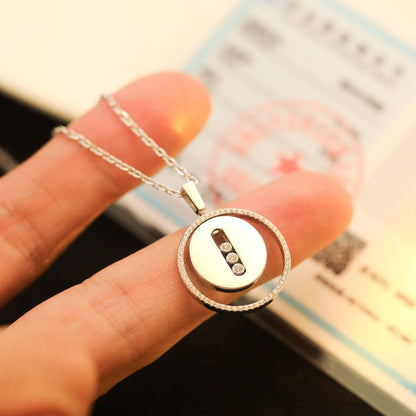 [⭐Shinejoy]Demo MOVE MM SILVER DIAMOND NECKLACE