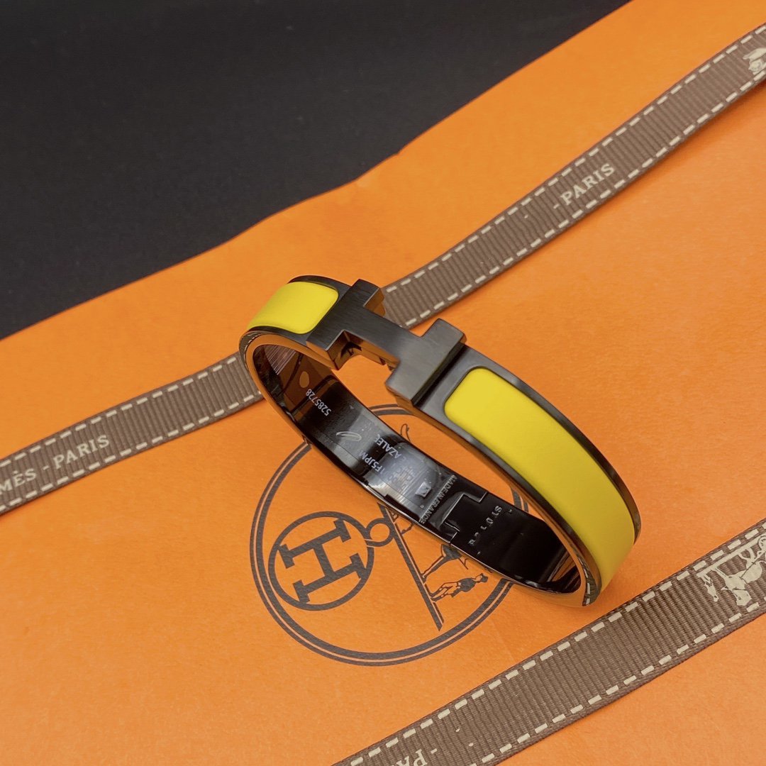 [⭐Shinejoy]CLIC HM SO BLACK YELLOW BRACELET