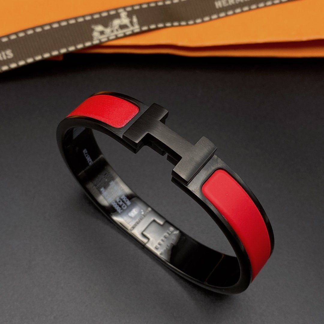 [⭐Shinejoy]CLIC HM SO BLACK RED BRACELET