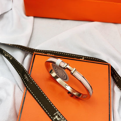 [⭐Shinejoy]CLASSIC HM CLIC  PINK 8MM ENAMEL BRACELET