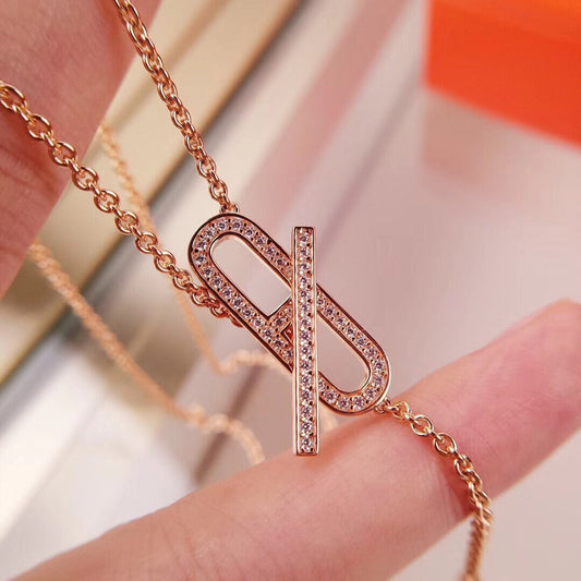 [⭐Shinejoy]HM FIRE PIG NOSE NECKLACE TRENDY STREET