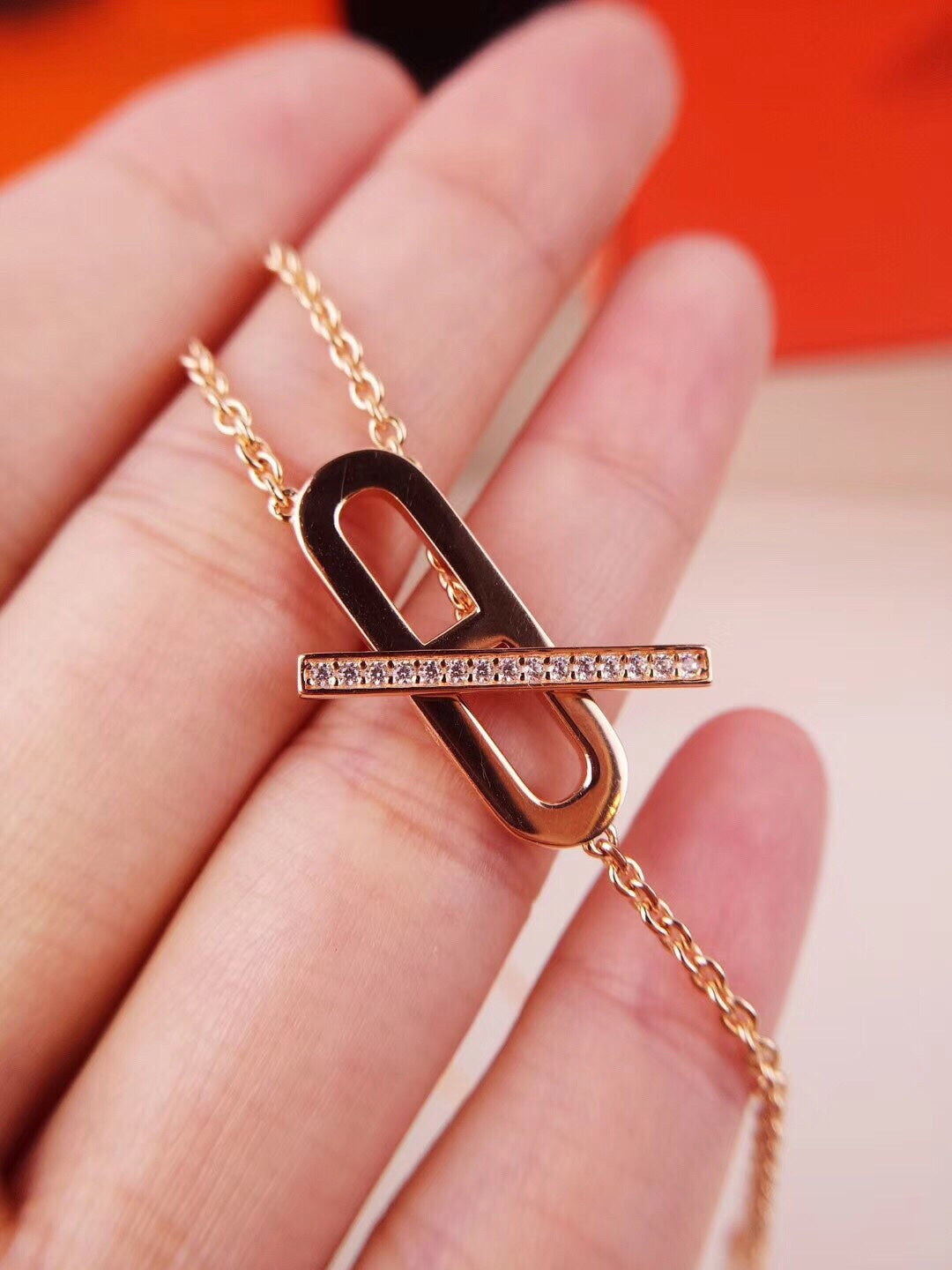[⭐Shinejoy]HM FIRE PIG NOSE NECKLACE TRENDY STREET