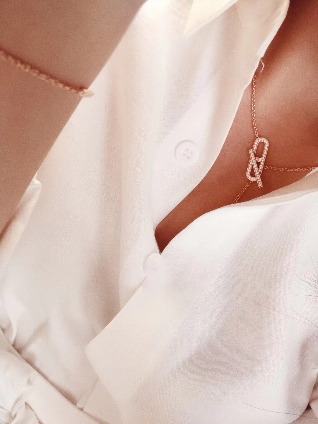 [⭐Shinejoy]HM FIRE PIG NOSE NECKLACE TRENDY STREET
