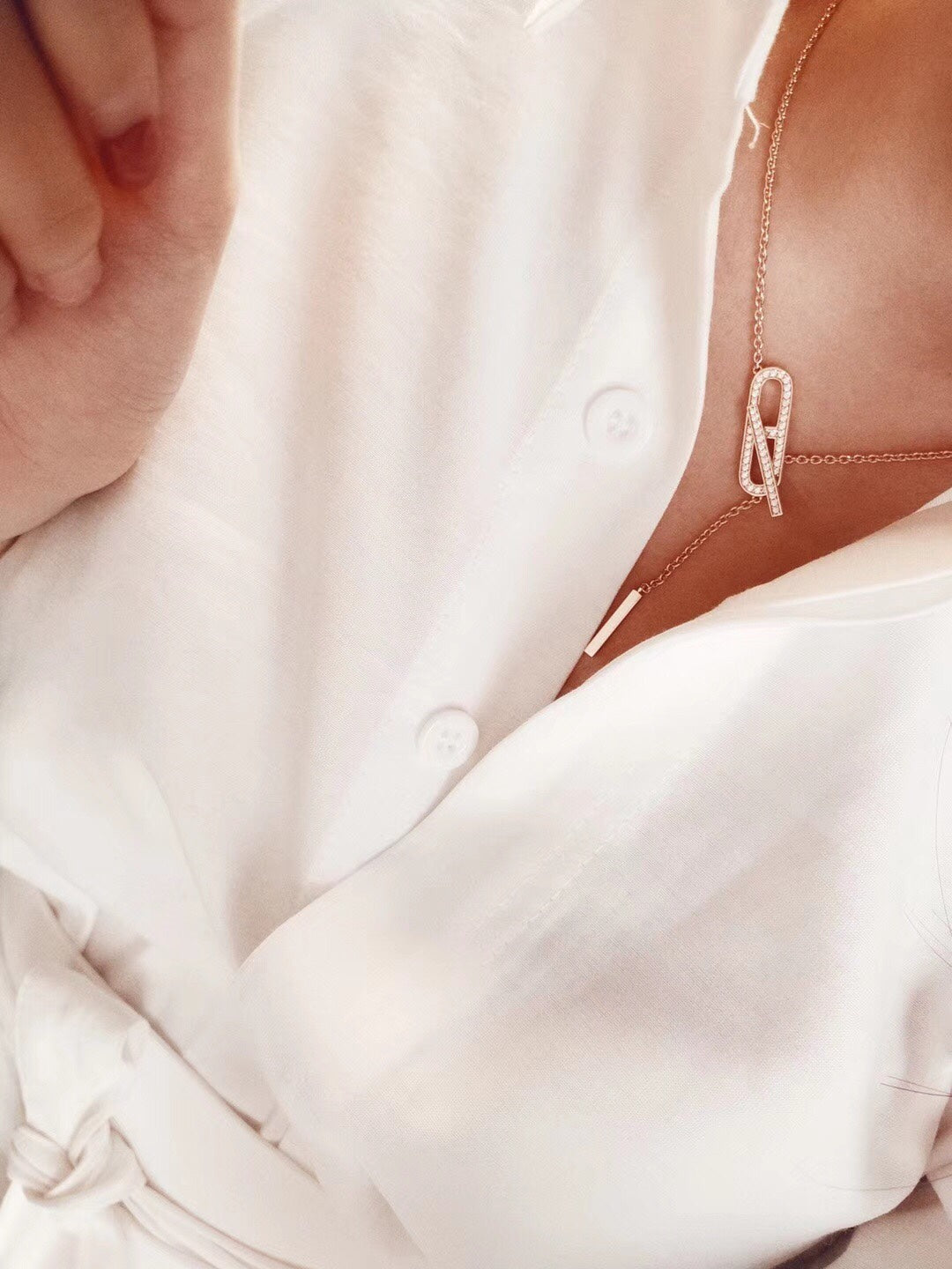 [⭐Shinejoy]HM FIRE PIG NOSE NECKLACE TRENDY STREET
