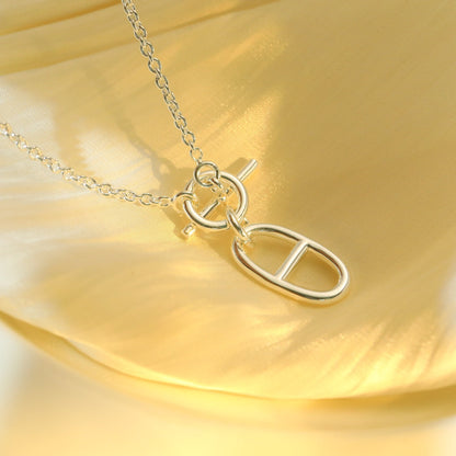 [⭐Shinejoy]HM CHAINE D'ANCRE PENDANT NECKLACE STERLING SILVER