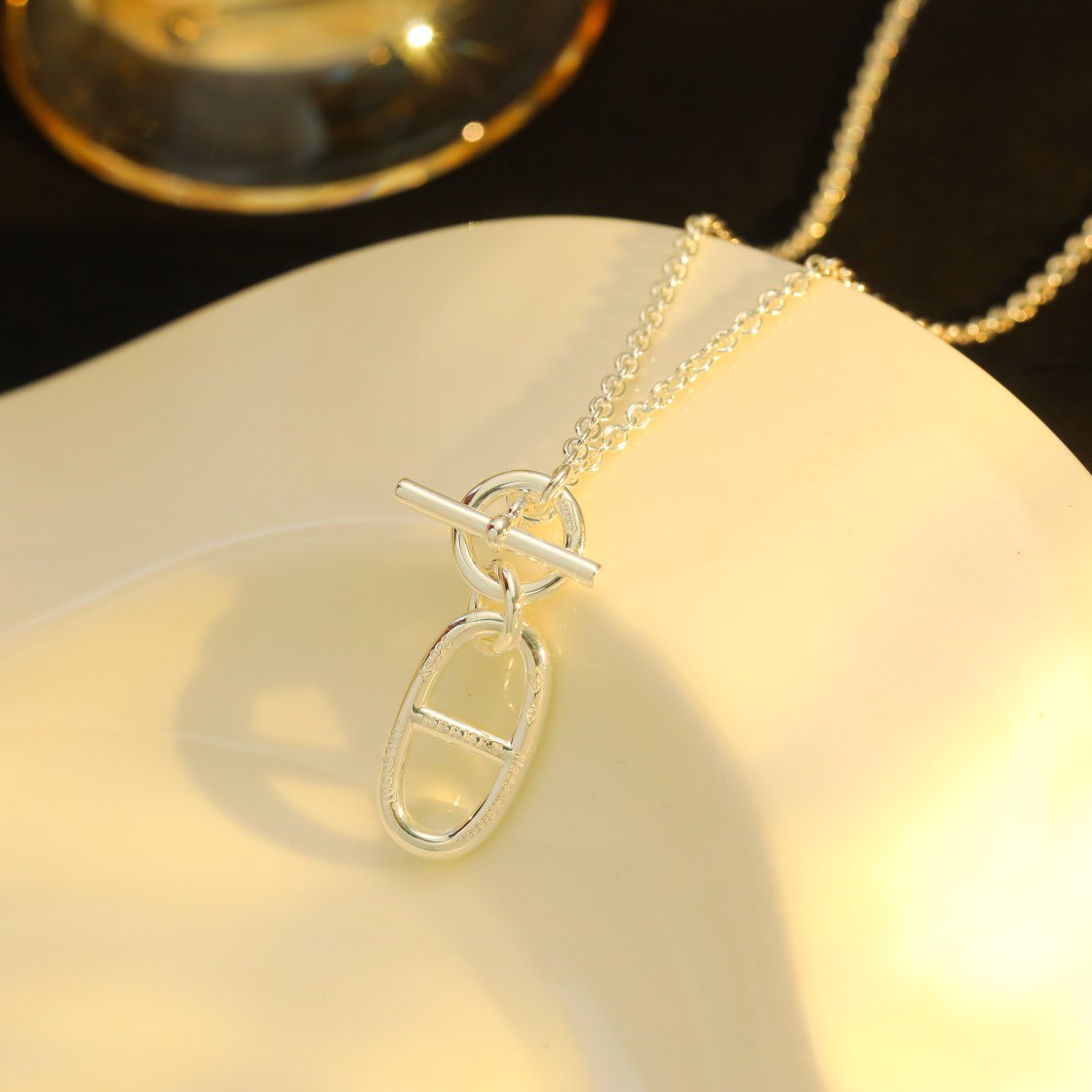 [⭐Shinejoy]HM CHAINE D'ANCRE PENDANT NECKLACE STERLING SILVER