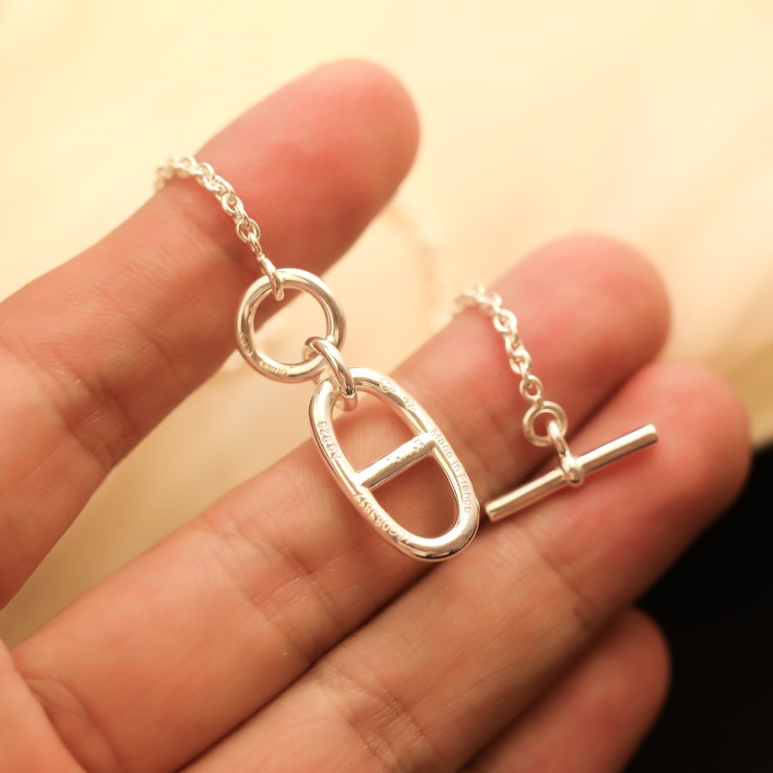 [⭐Shinejoy]HM CHAINE D'ANCRE PENDANT NECKLACE STERLING SILVER