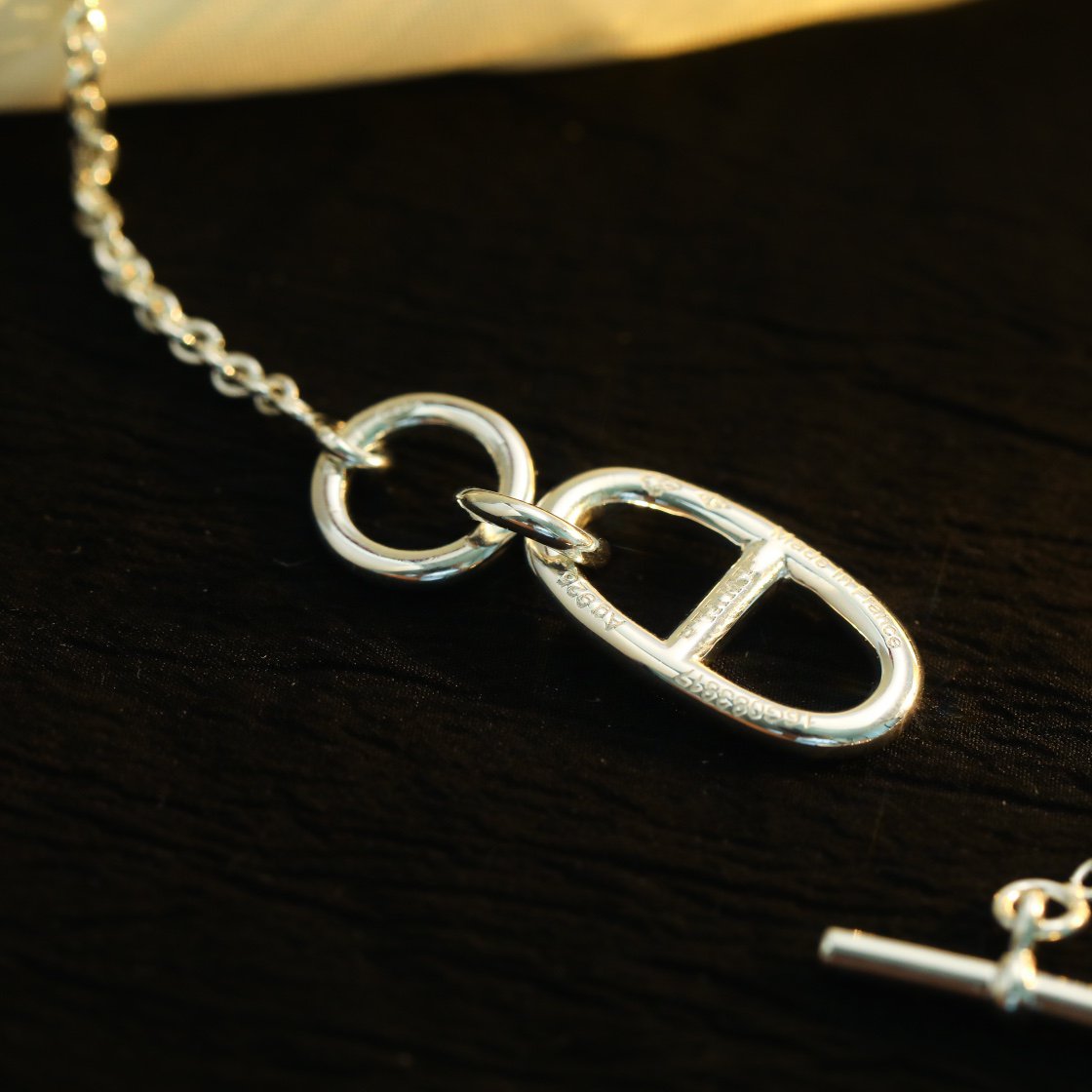[⭐Shinejoy]HM CHAINE D'ANCRE PENDANT NECKLACE STERLING SILVER