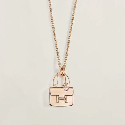 [⭐Shinejoy]AMULETTE PEDANT ROSE GOLD NECKLACE