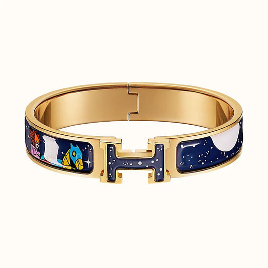 [⭐Shinejoy]H STAR AND MOON BRACELET 12MM