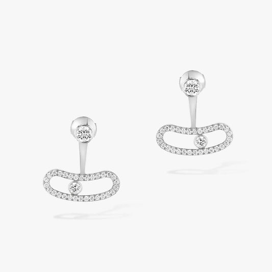 [⭐Shinejoy]MOVE UNO SILVER DIAMOND EARRINGS
