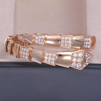 [⭐Shinejoy]SERPENTI BRACELET PINK GOLD DIAMOND