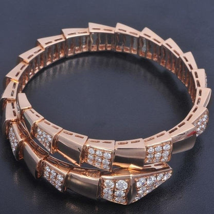 [⭐Shinejoy]SERPENTI BRACELET PINK GOLD DIAMOND
