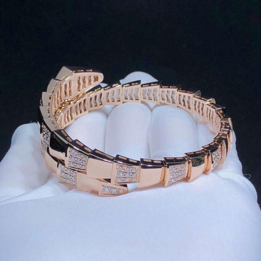 [⭐Shinejoy]SERPENTI BRACELET PINK GOLD DIAMOND