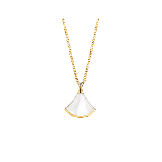 [⭐Shinejoy]DREAM NECKLACE WHITE MOP GOLD 1 DIAMOND