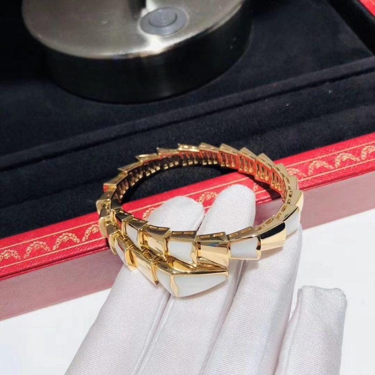 [⭐Shinejoy]SERPENTI BRACELET MOP GOLD